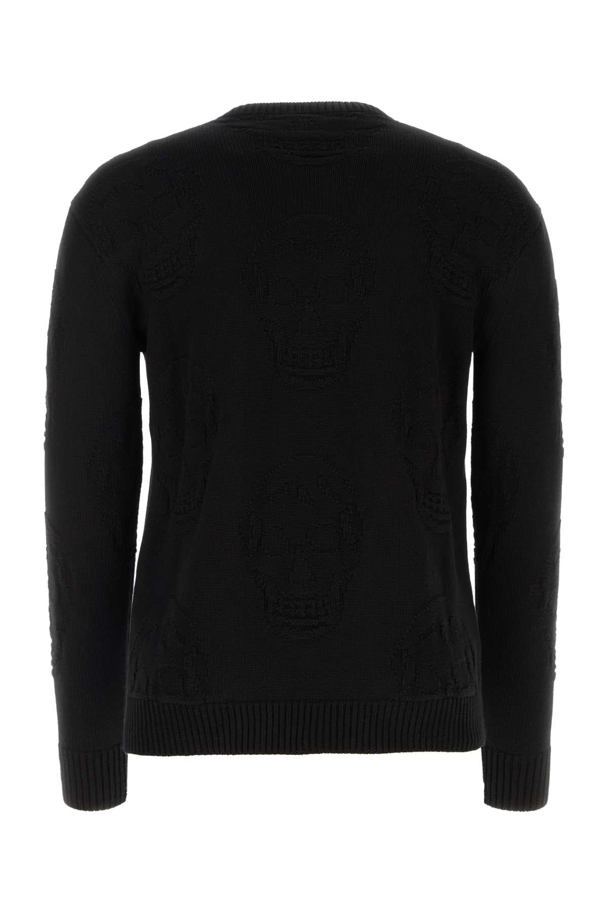 Alexander Mcqueen Men Black Cotton Sweater - 2