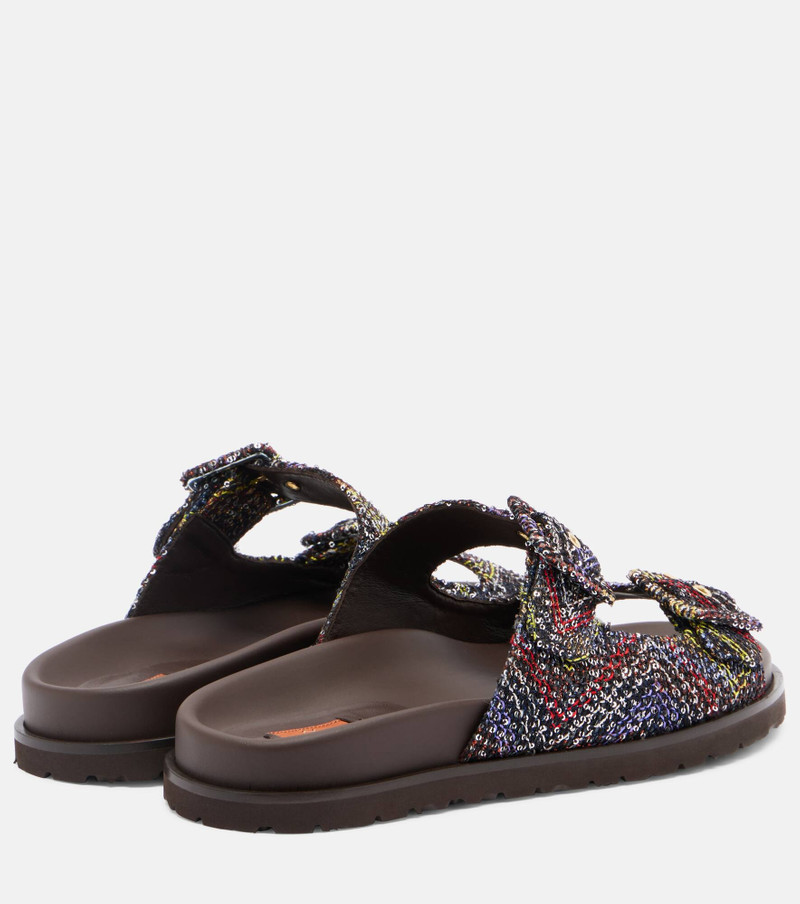 Missoni Clea Zigzag sequined sandals outlook