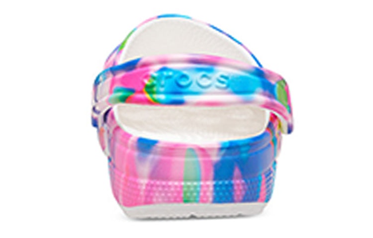 Crocs Classic Beach Sandals Unisex Blue Pink 207556-102 - 6