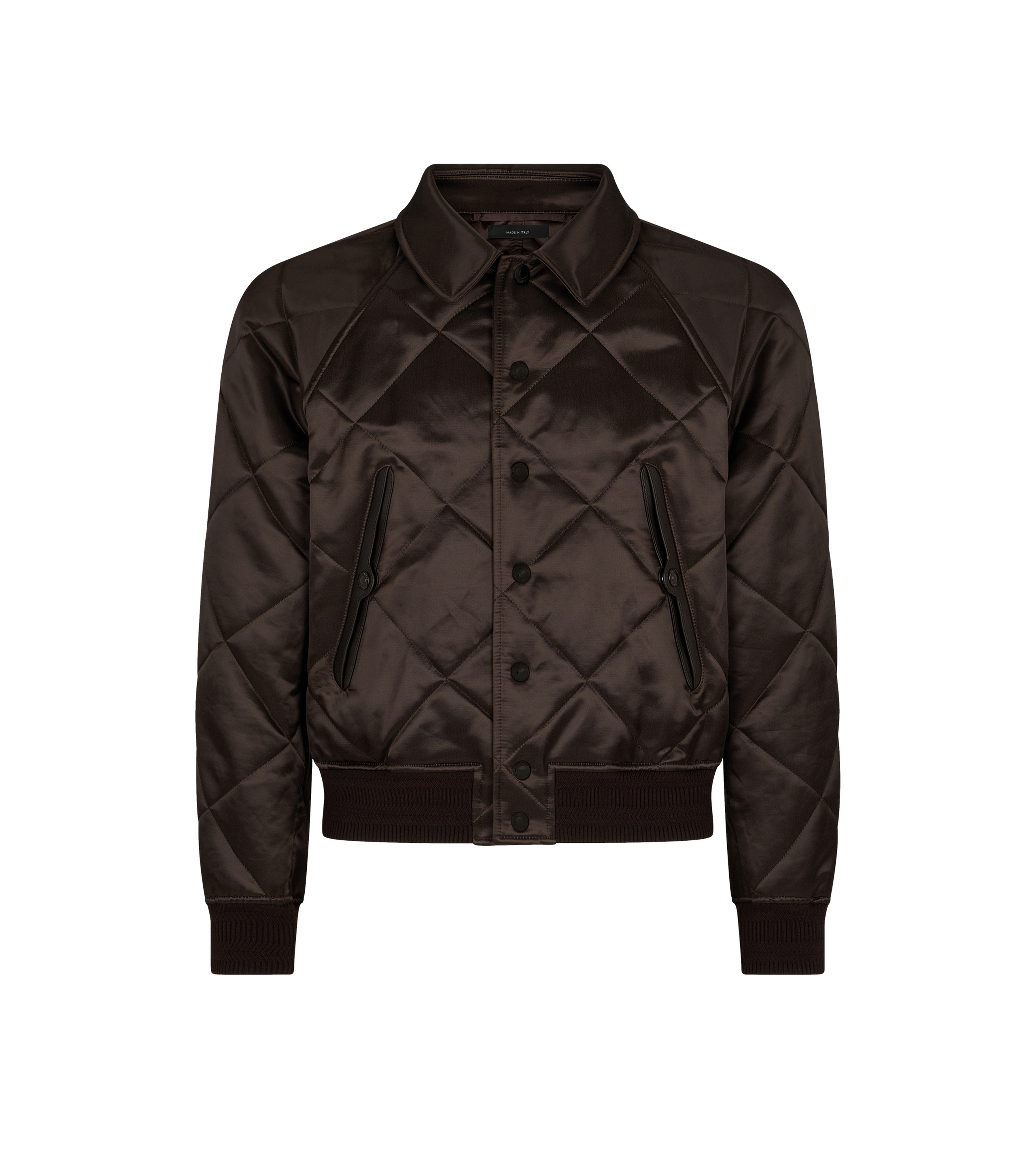 QUILTED SATIN RAGLAN BLOUSON - 1