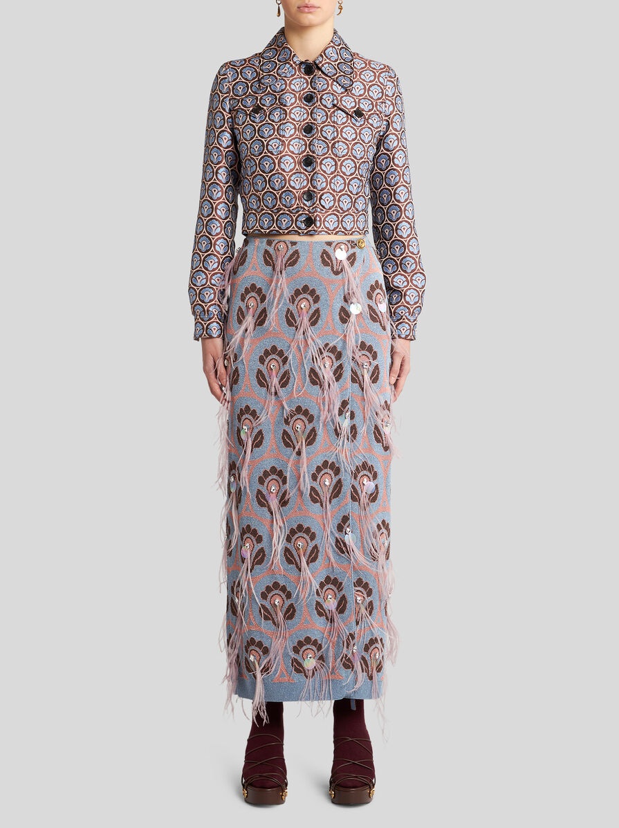 SHINY JACQUARD JACKET - 4