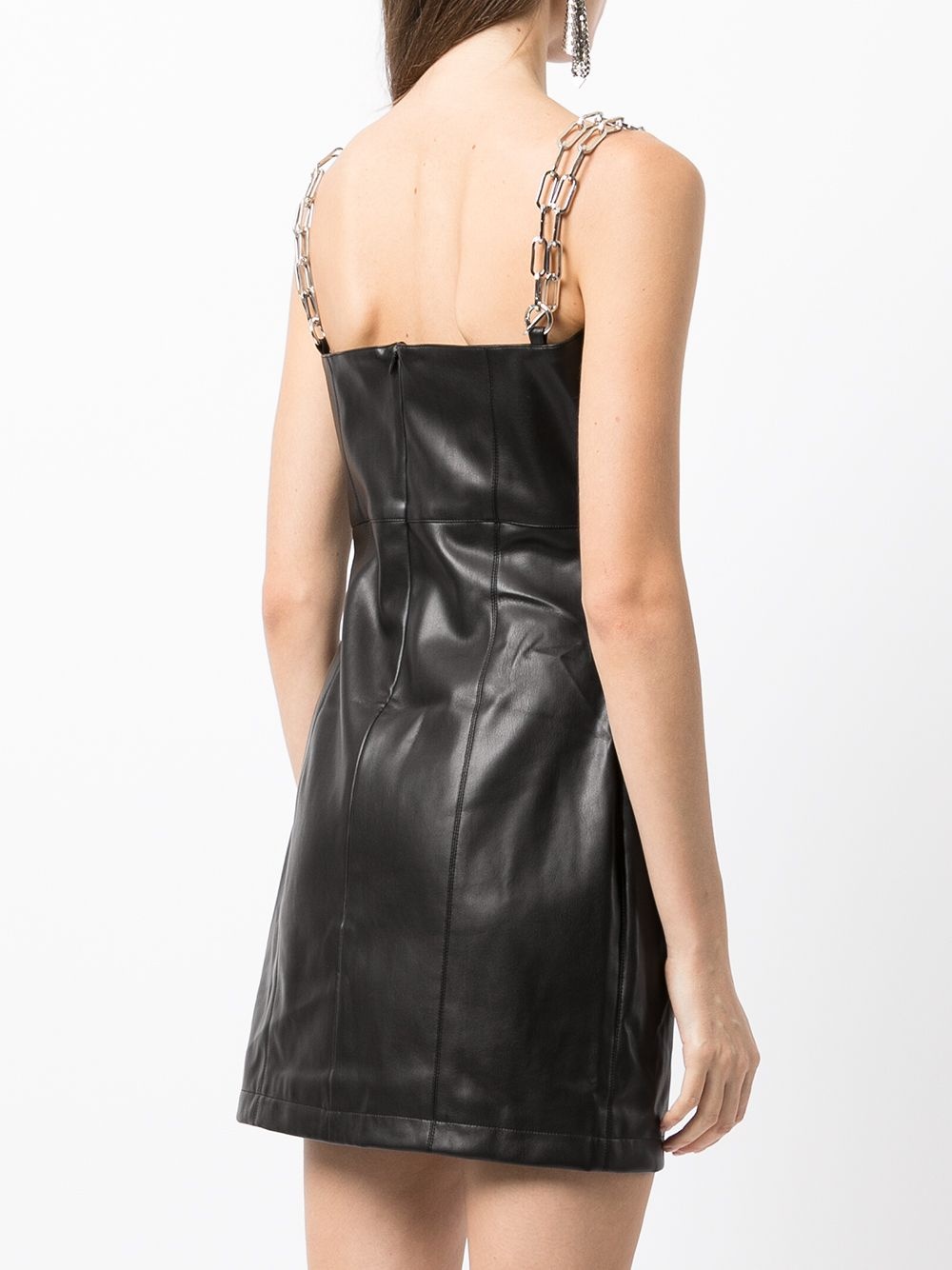 chain strap mini dress - 4