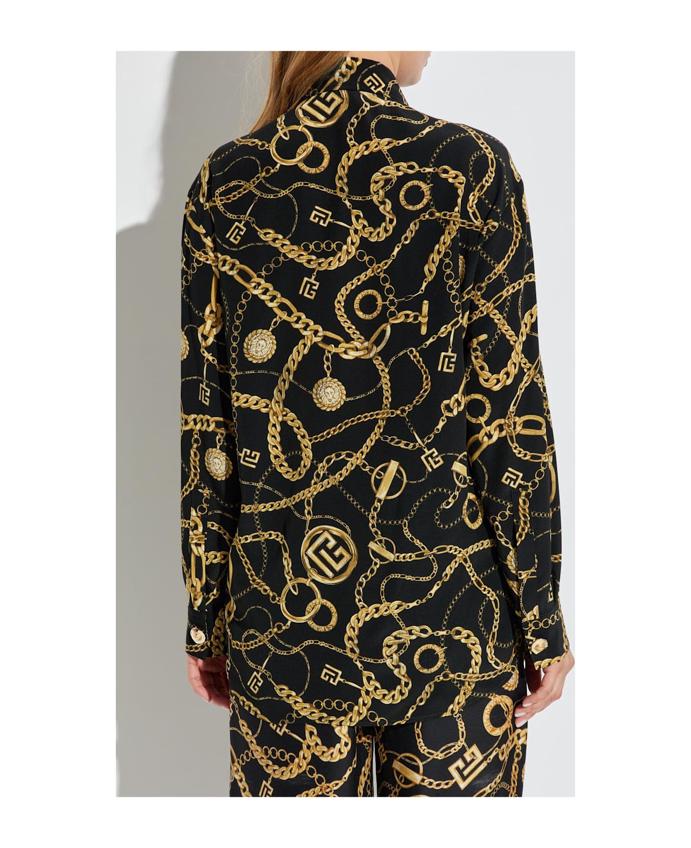 Balmain Silk Shirt With Print - 4