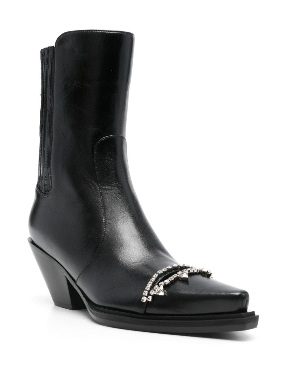 crystal-embellished 55mm boots - 2