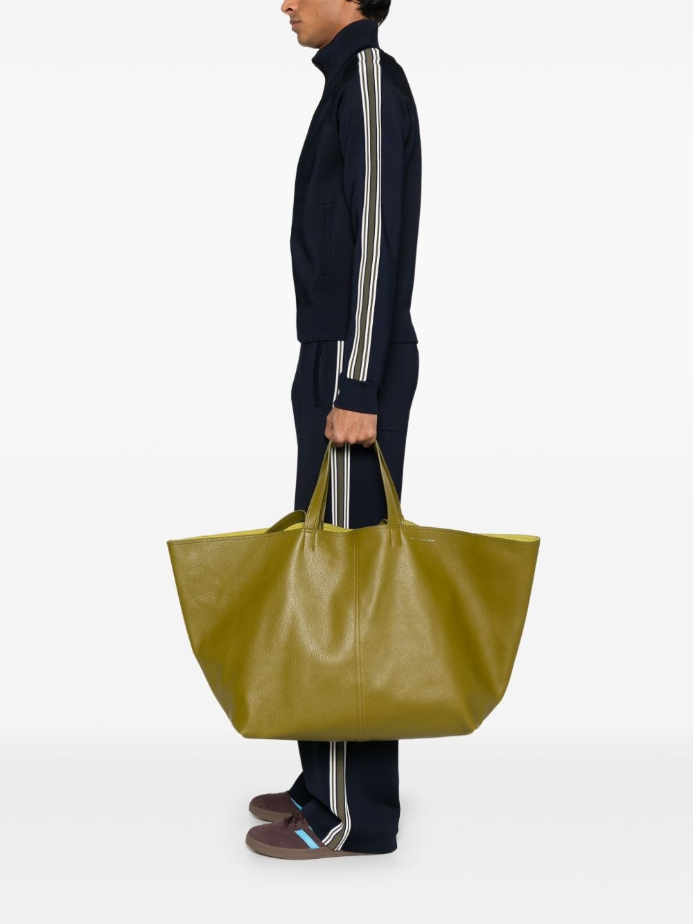 leather tote bag - 2