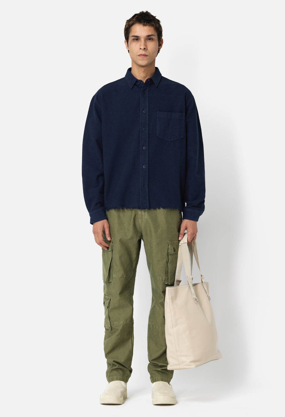 SOLID HEMI OVERSIZED SHIRT - 4