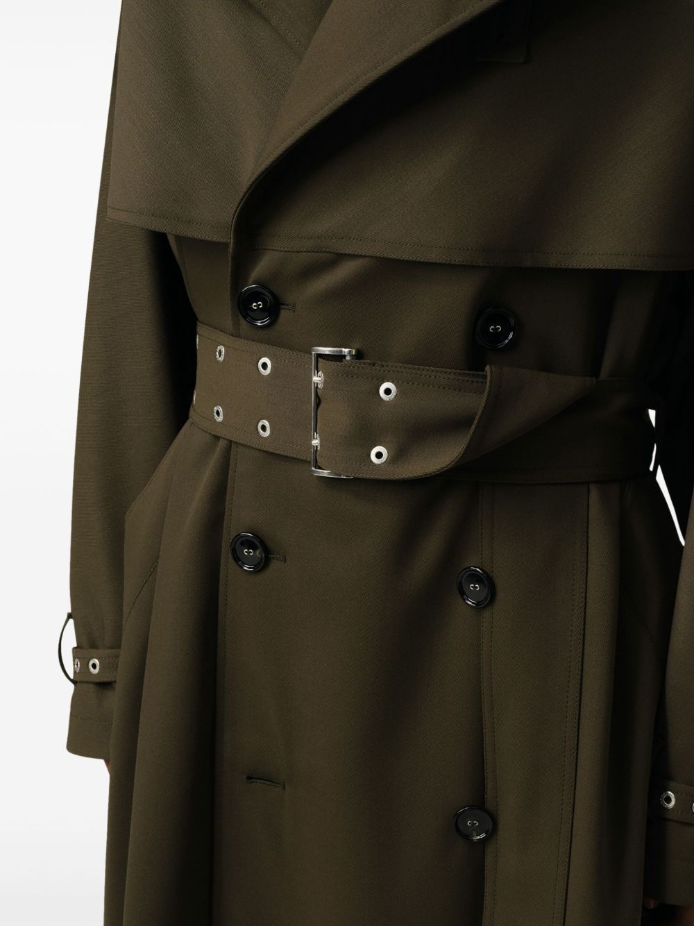 double breasted trench coat - 6