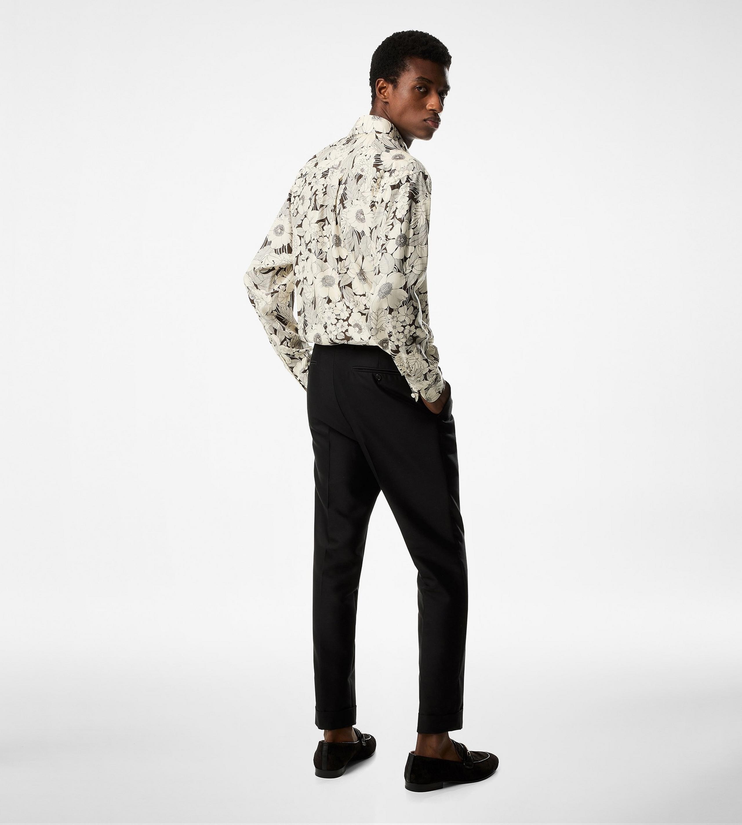 LINEAR FLORAL FLUID FIT SHIRT - 3