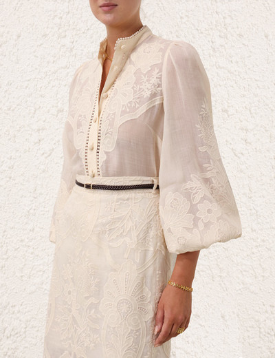 Zimmermann OTTIE EMBROIDERED BLOUSE outlook