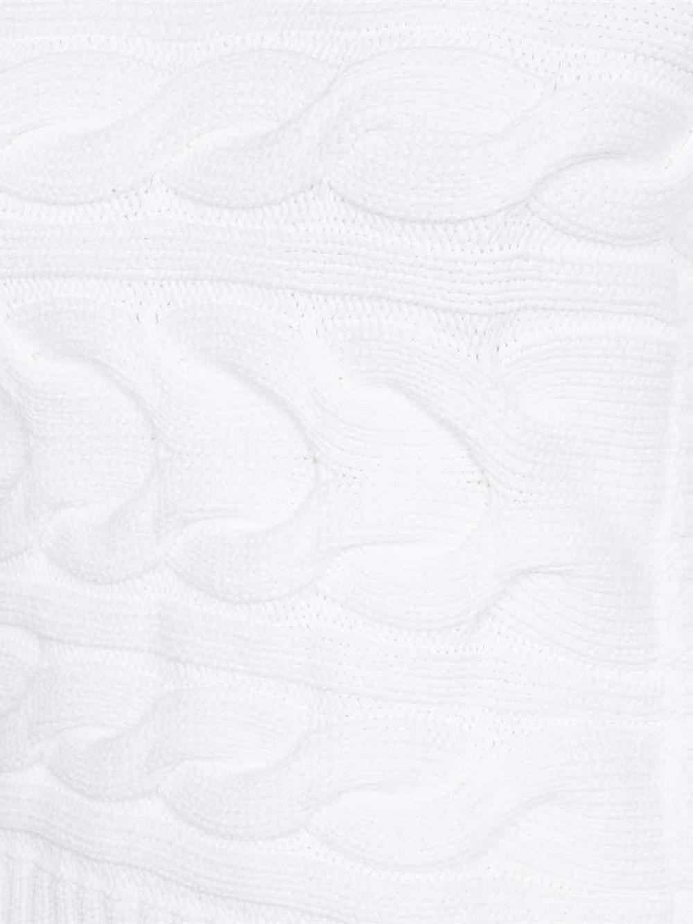 cable-knit short-sleeve sweater - 3