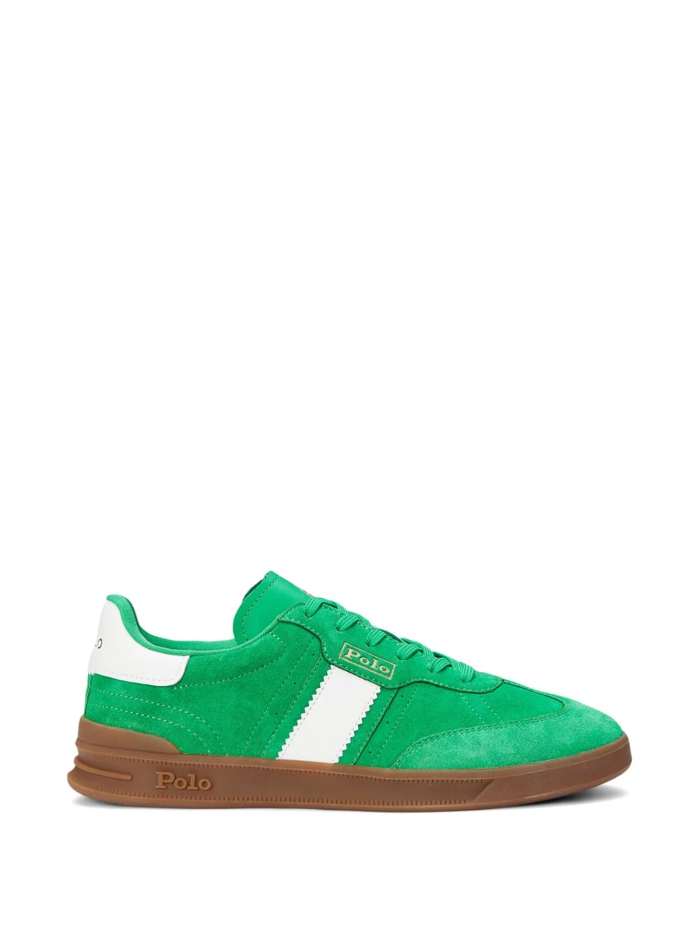 suede striped sneakers - 1