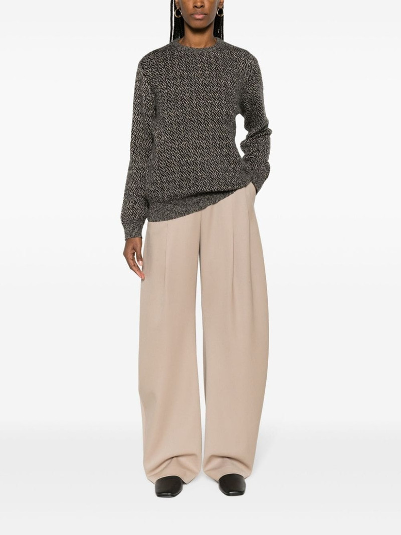 FRENCKENBERGER chevron-pattern cashmere jumper outlook