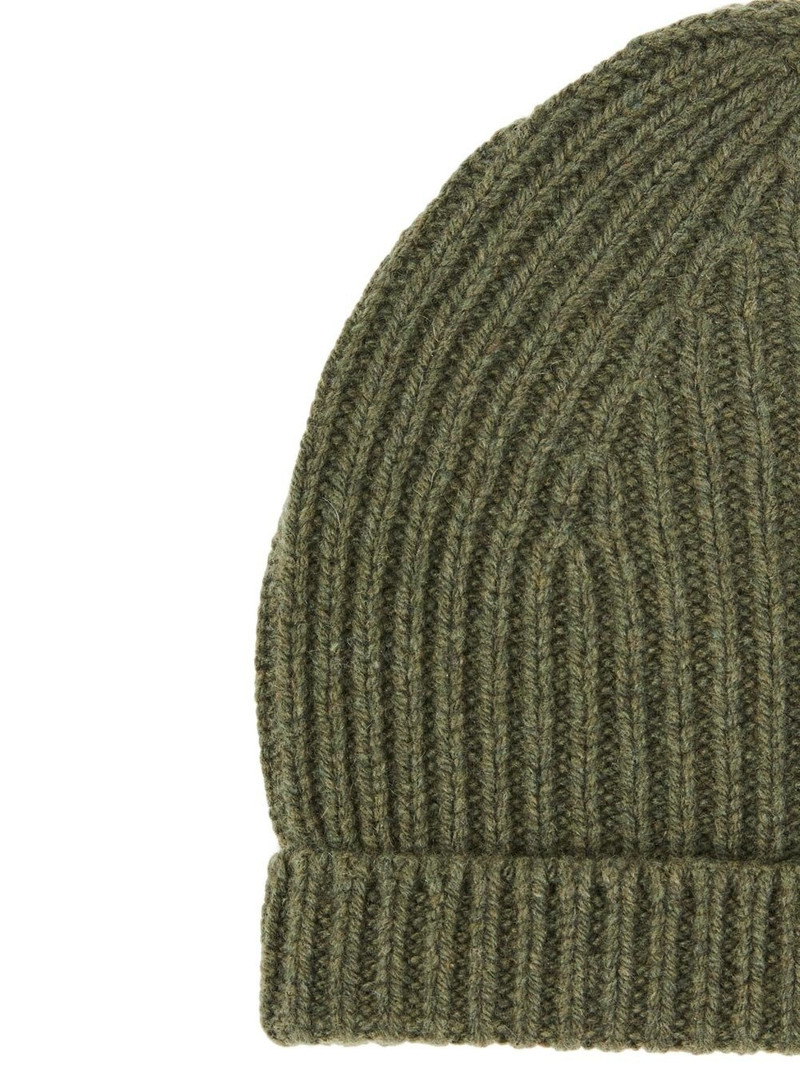 Green Rolled Beanie 3