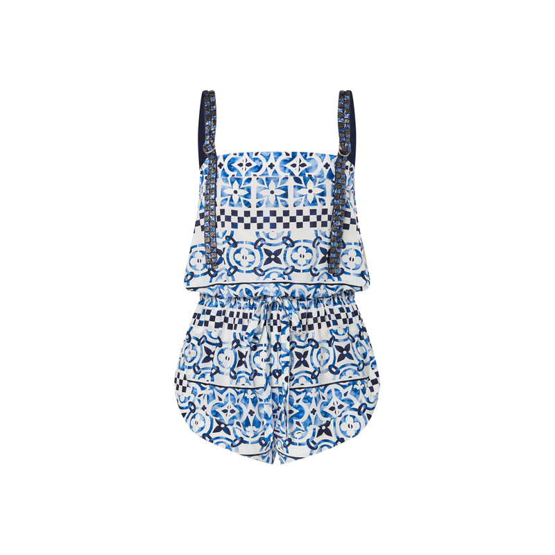 Monogram Tile Playsuit 1