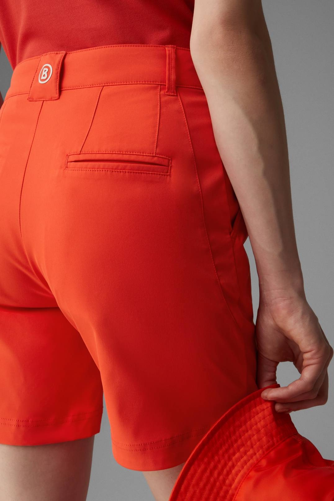 KORALIE FUNCTIONAL SHORTS IN WATERMELON RED - 5
