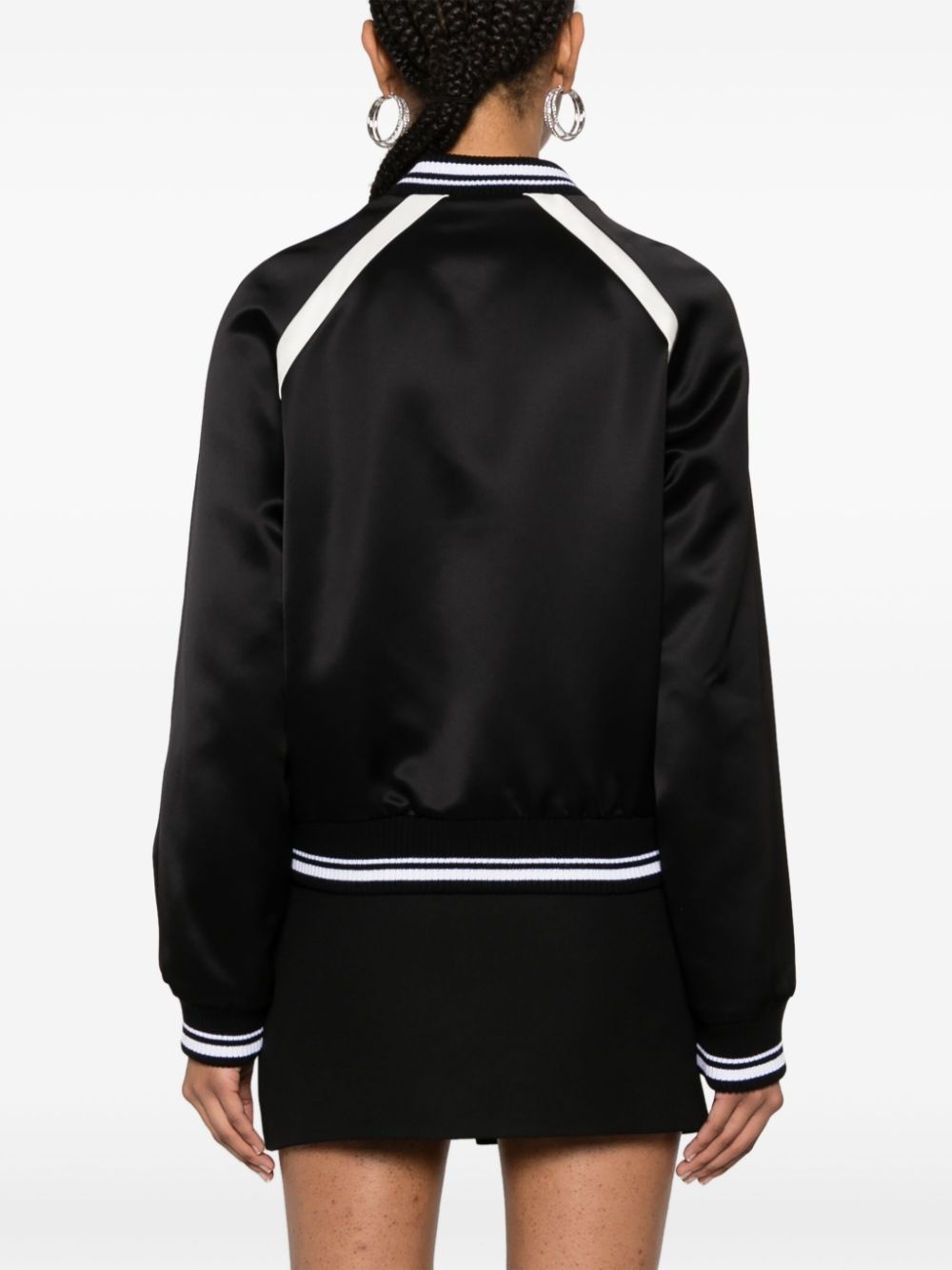 logo-patch padded jacket - 4