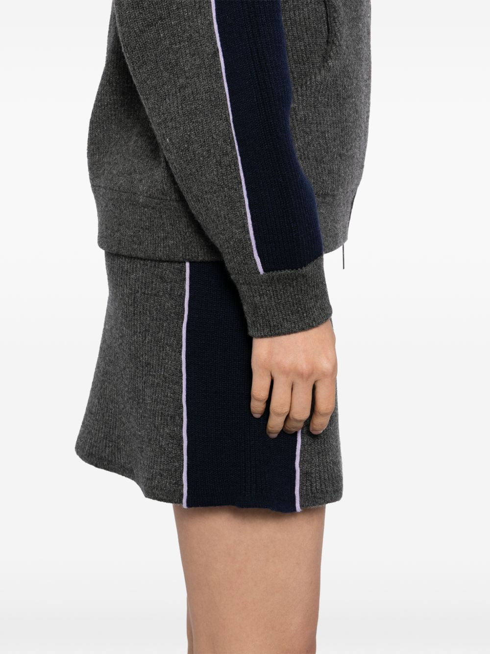 ribbed knit mini skirt - 5
