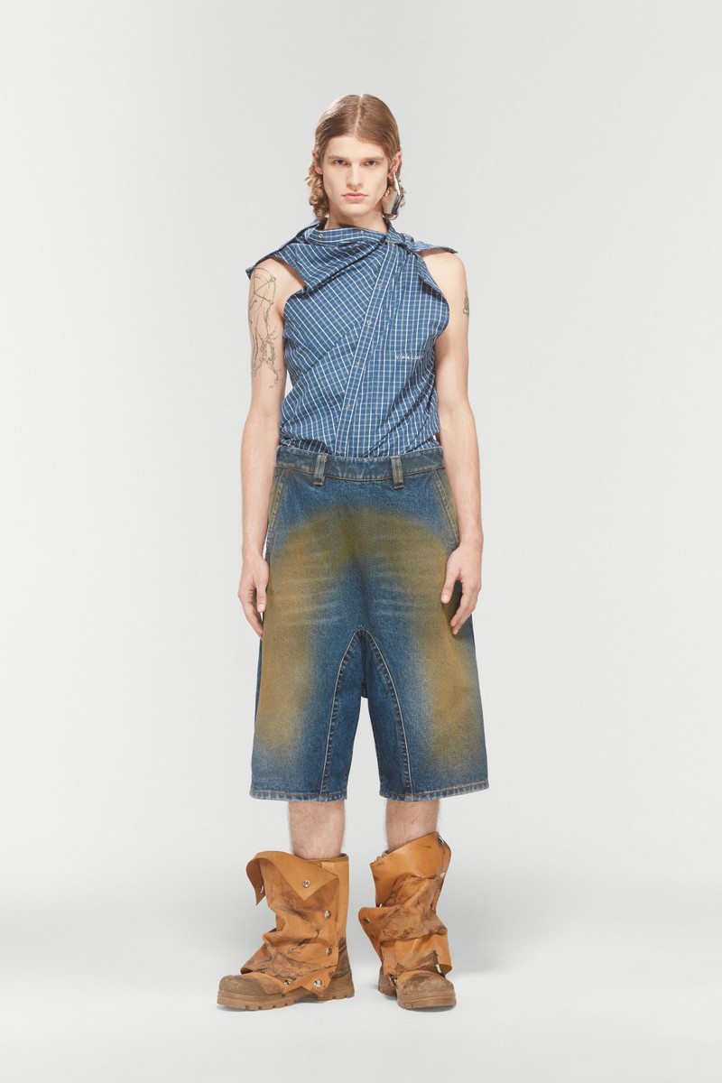 SOUFFLE DENIM SHORTS 1