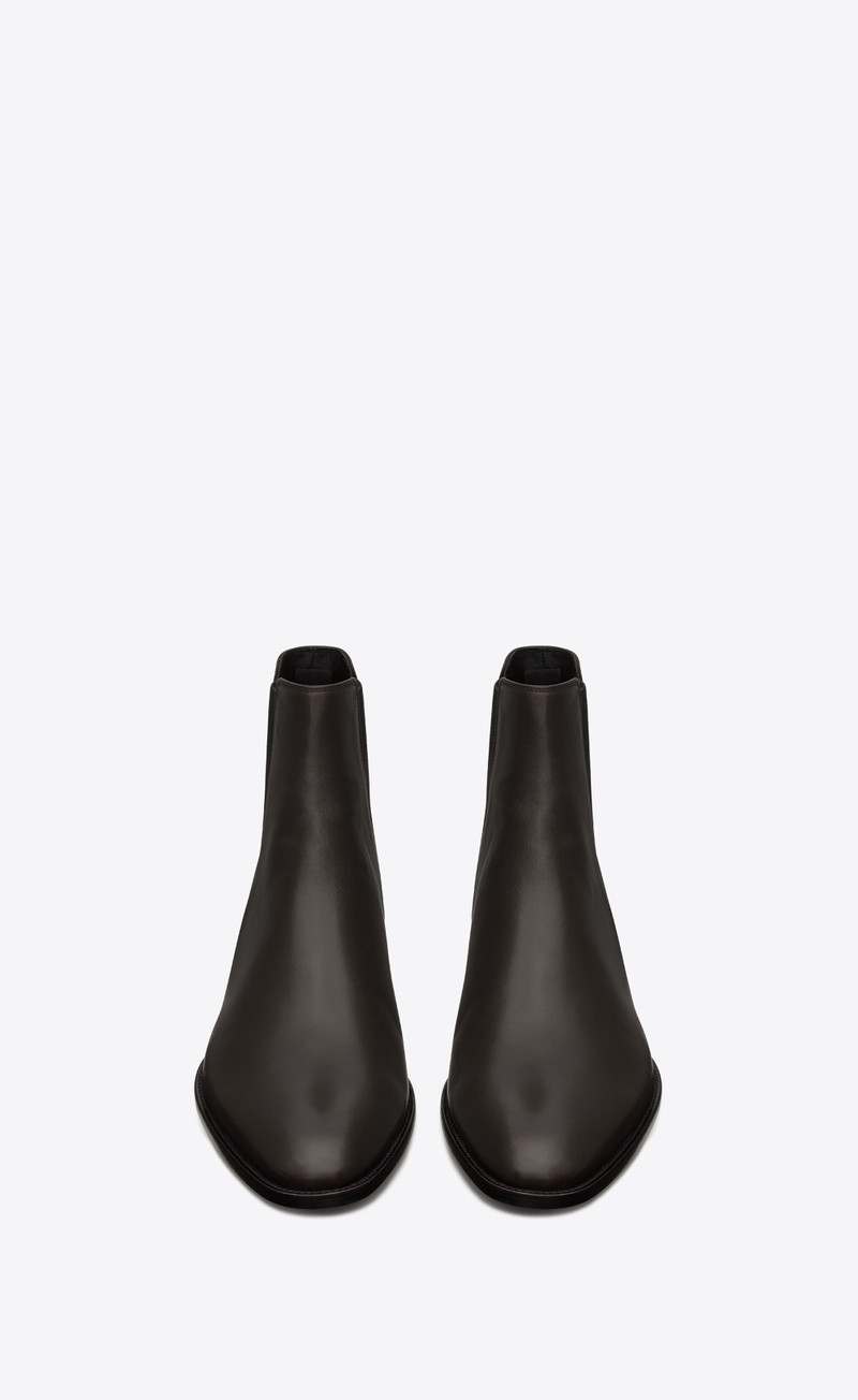SAINT LAURENT wyatt chelsea boots in smooth leather outlook
