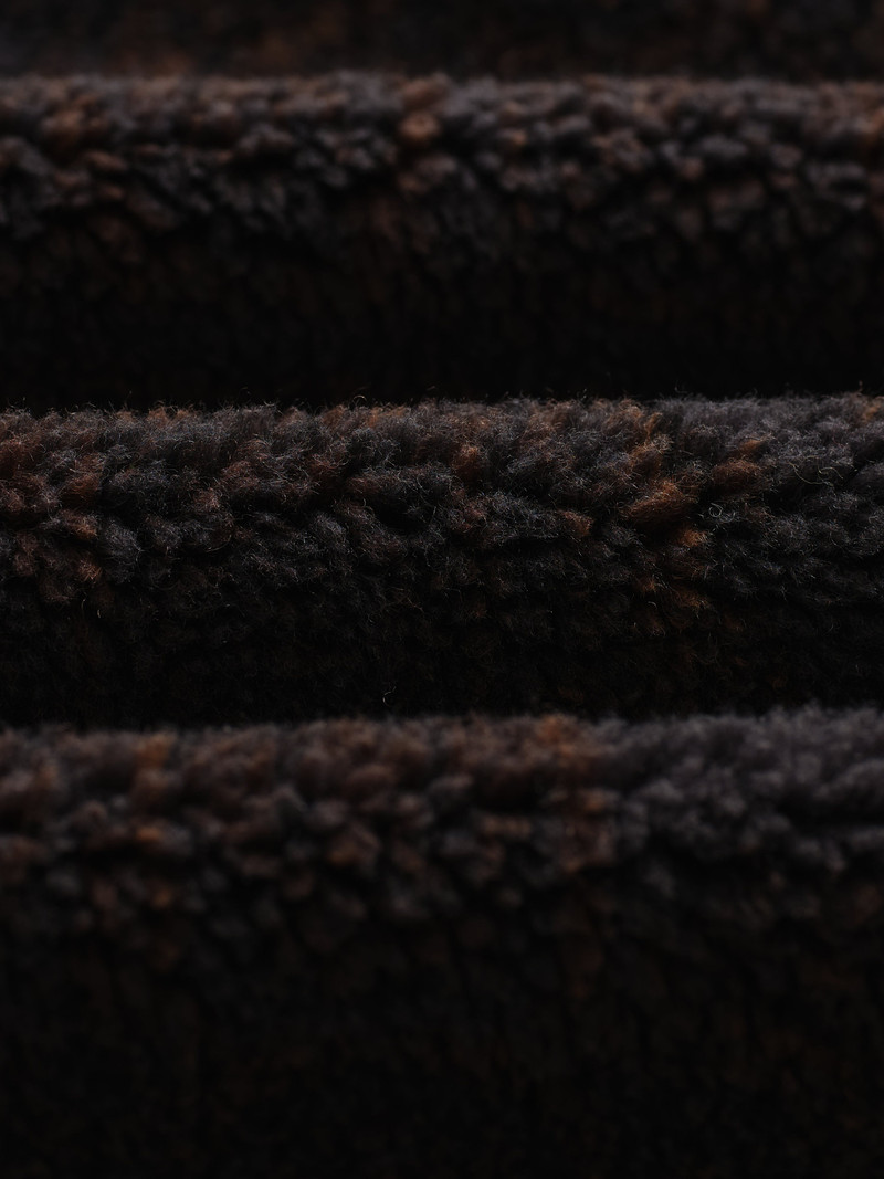 Tate - Black And Brown Paisley Jacquard Fleece Jacket 9