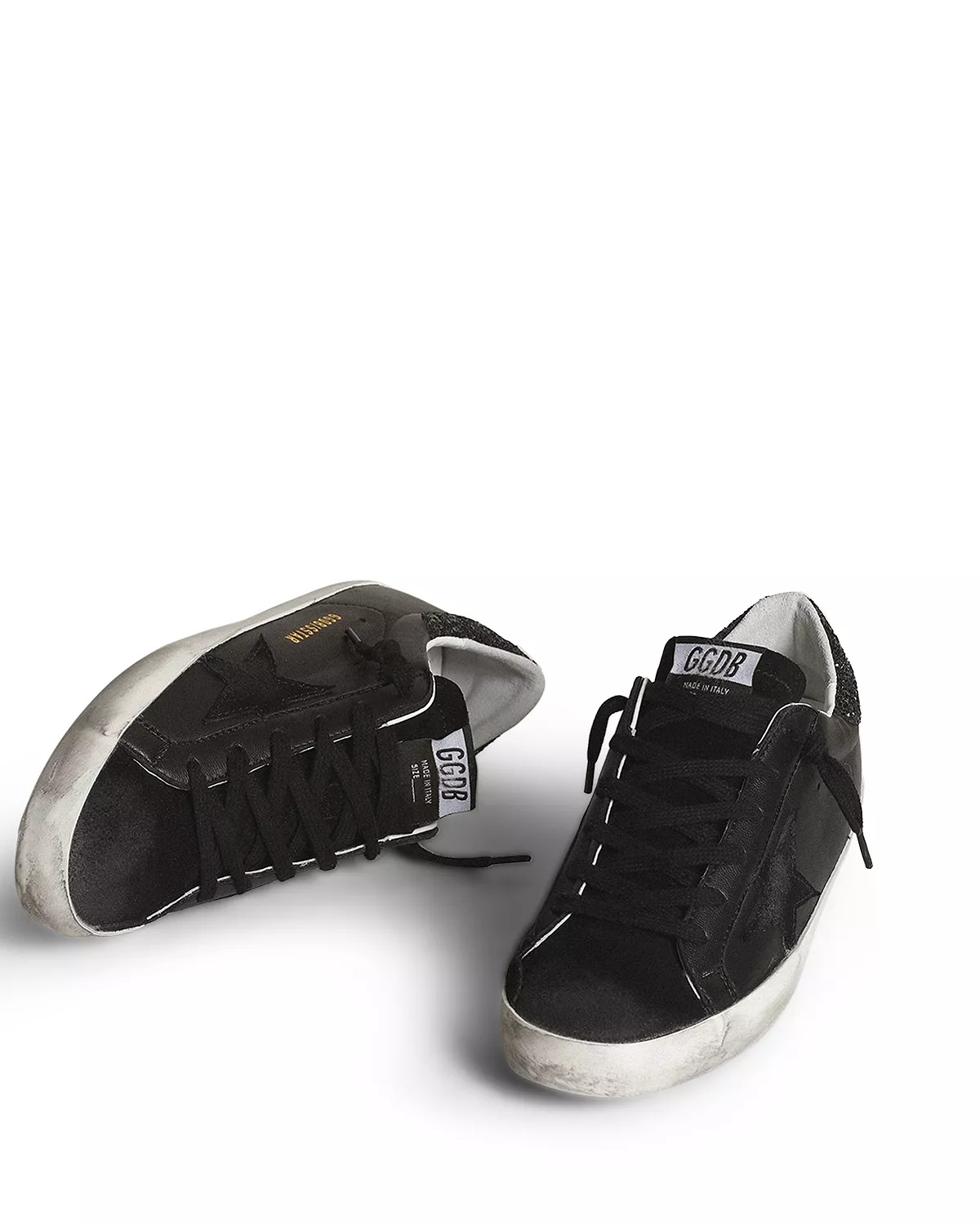 Women's Superstar Glitter Heel Low Top Sneakers - 2