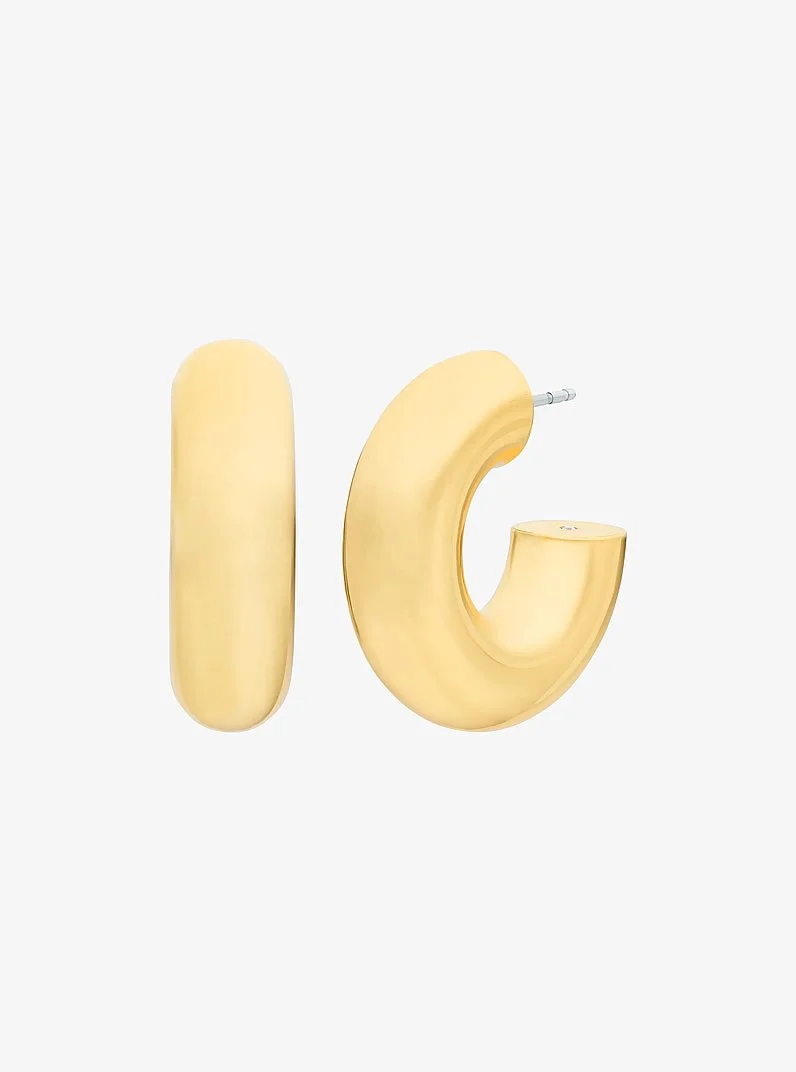 Chunky Hoop Earrings - 1