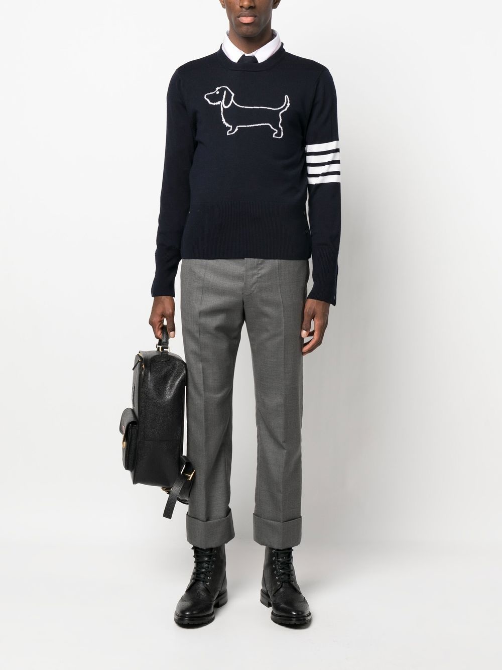 4-Bar stripe wool jumper - 2