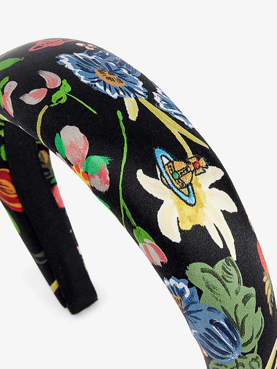 Vivienne Westwood Folk floral-print silk headband outlook