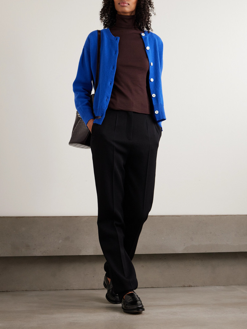 FLORE FLORE Dinah Ribbed Organic Cotton-jersey Turtleneck Top outlook