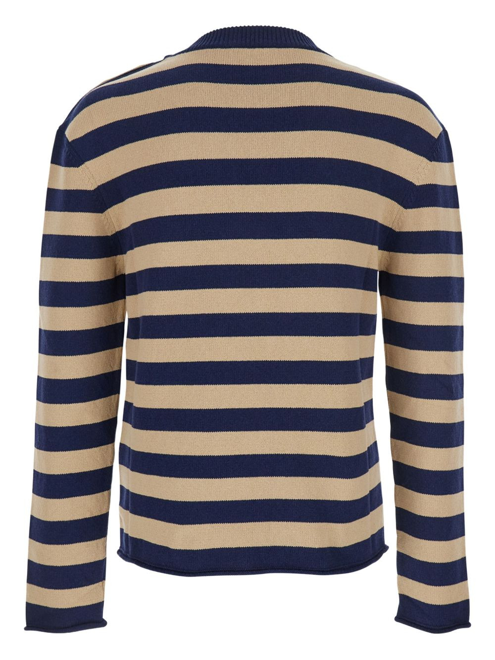 striped logo-embroidered sweater - 2