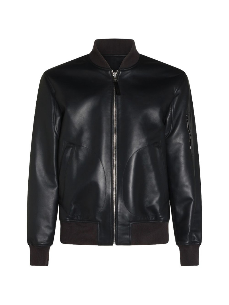reversible leather bomber jacket 1