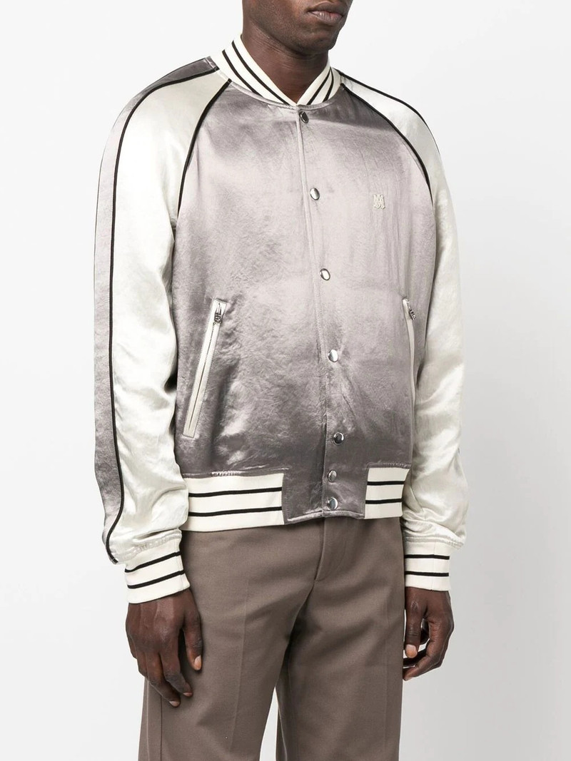 embroidered-logo bomber jacket 3