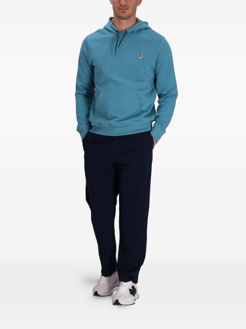 Paul Smith logo-patch cotton hoodie outlook