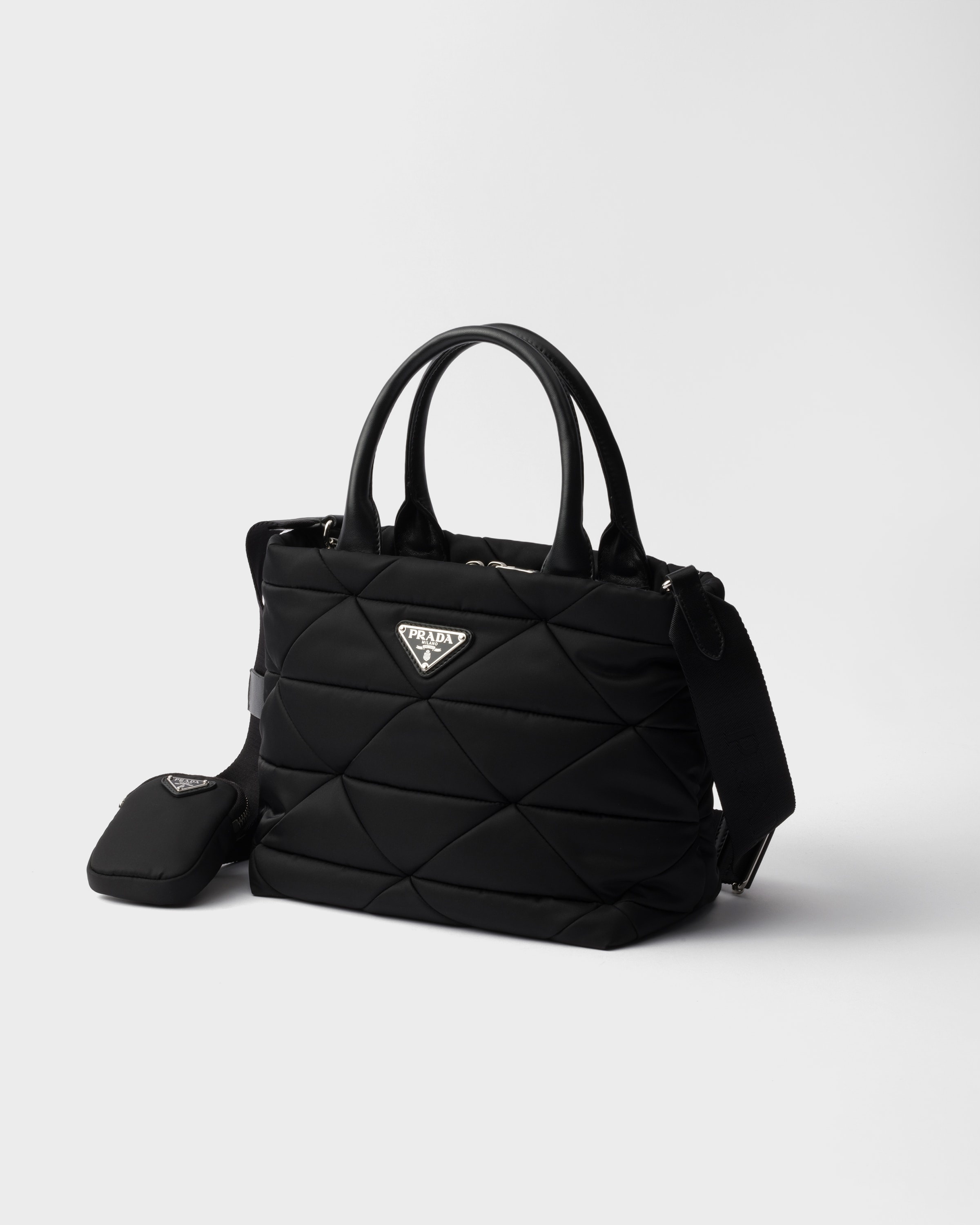 Small padded Re-Nylon tote - 2
