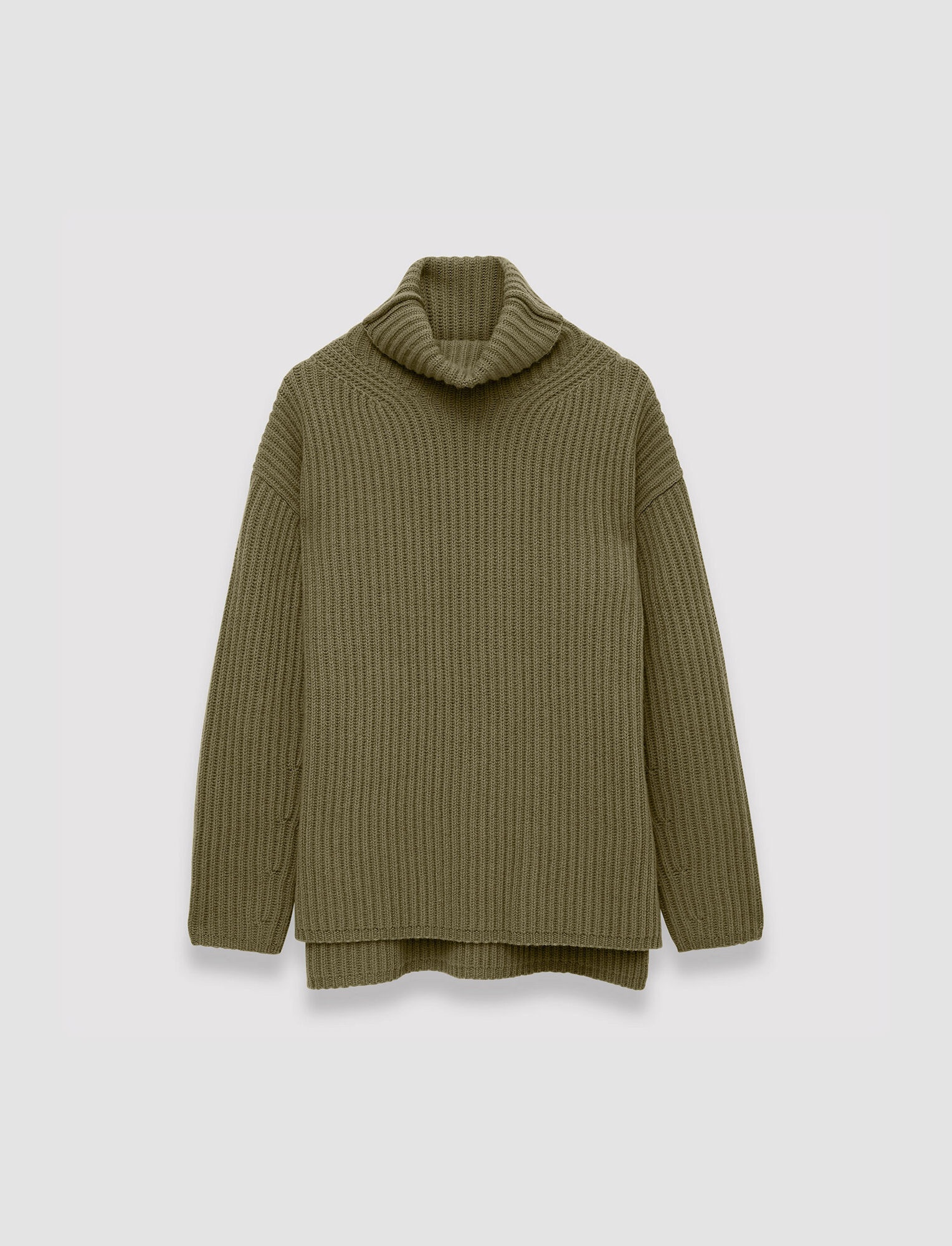Cardigan Stitch High Neck Jumper - 1