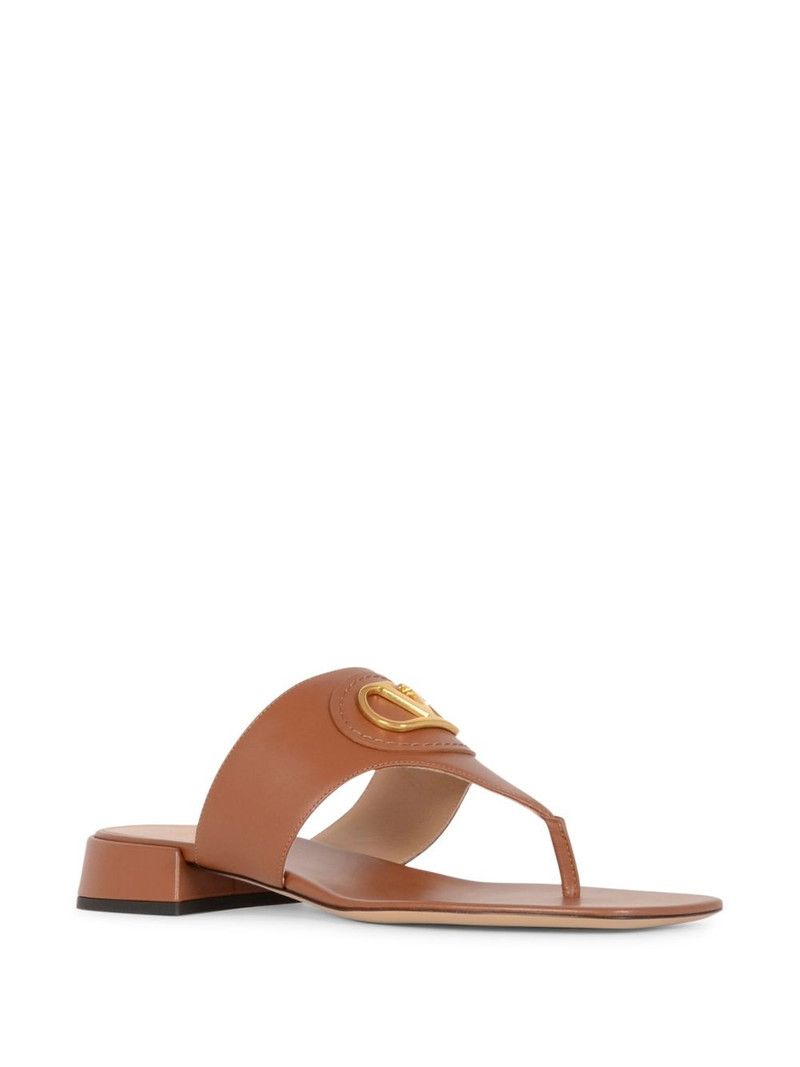Valentino leather slides outlook