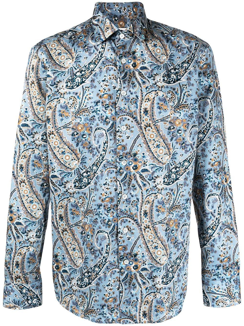 paisley-print cotton shirt - 1