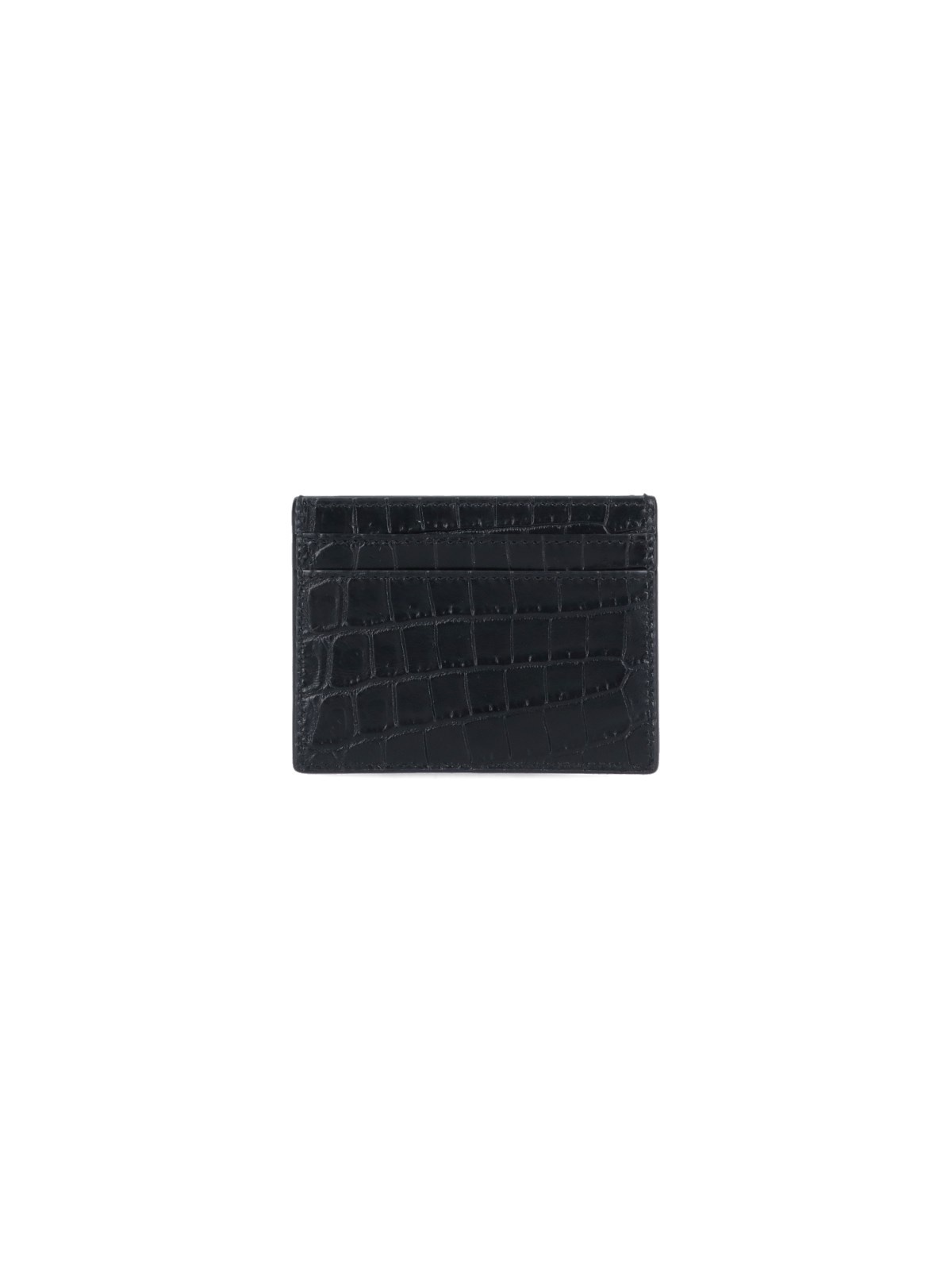 SAINT LAURENT - CROC PRINT CARD HOLDER - 2