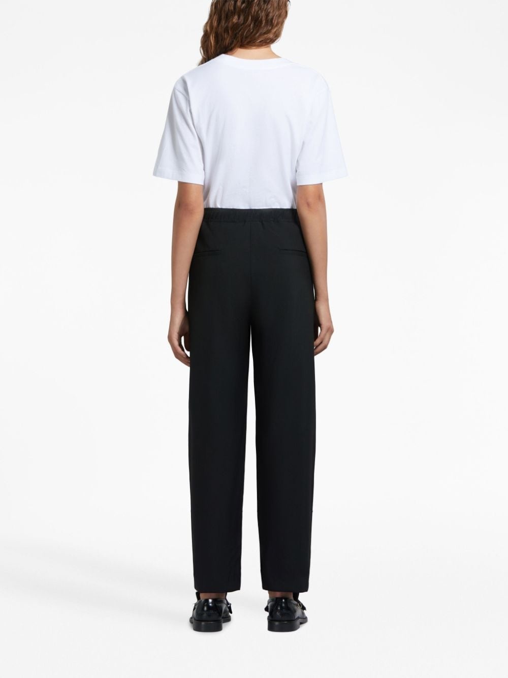 logo-embroidered straight-leg trousers - 3
