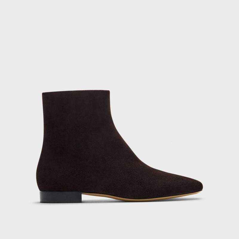 Zip Bootie in Suede 1