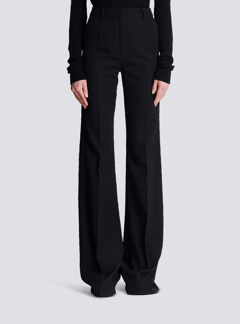 Flared trousers with creases 5