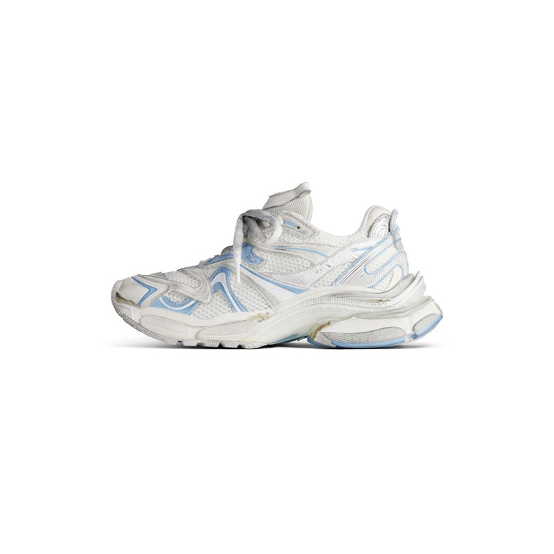 BALENCIAGA Women's Runner 2.0 Sneaker  in White/light Blue/grey outlook