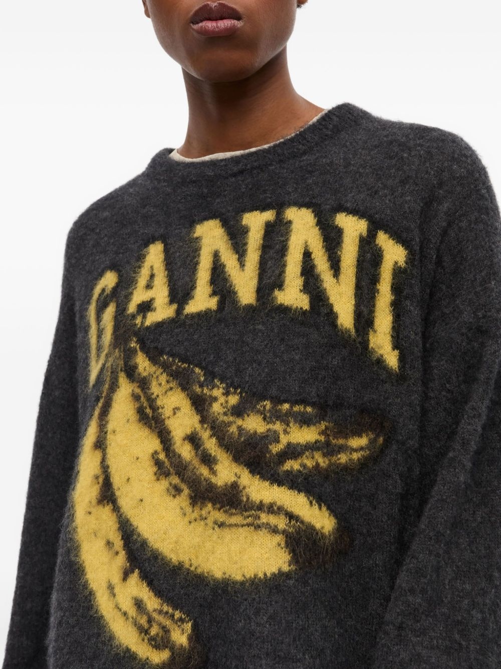intarsia-logo jumper - 5