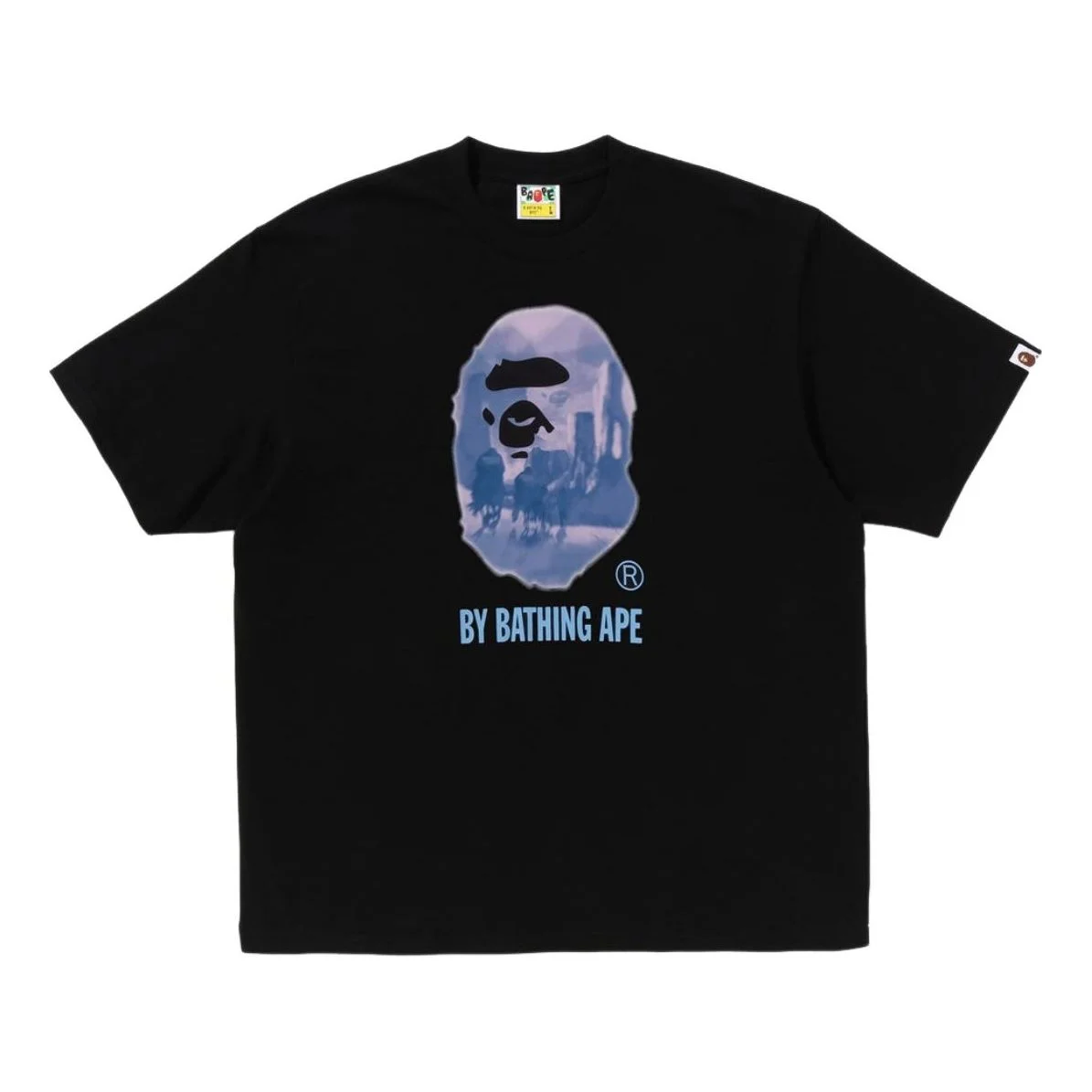 A Bathing Ape Painting by Bathing Ape Relaxed Fit Tee 'Black' 1K80-110-305-BLACK - 1