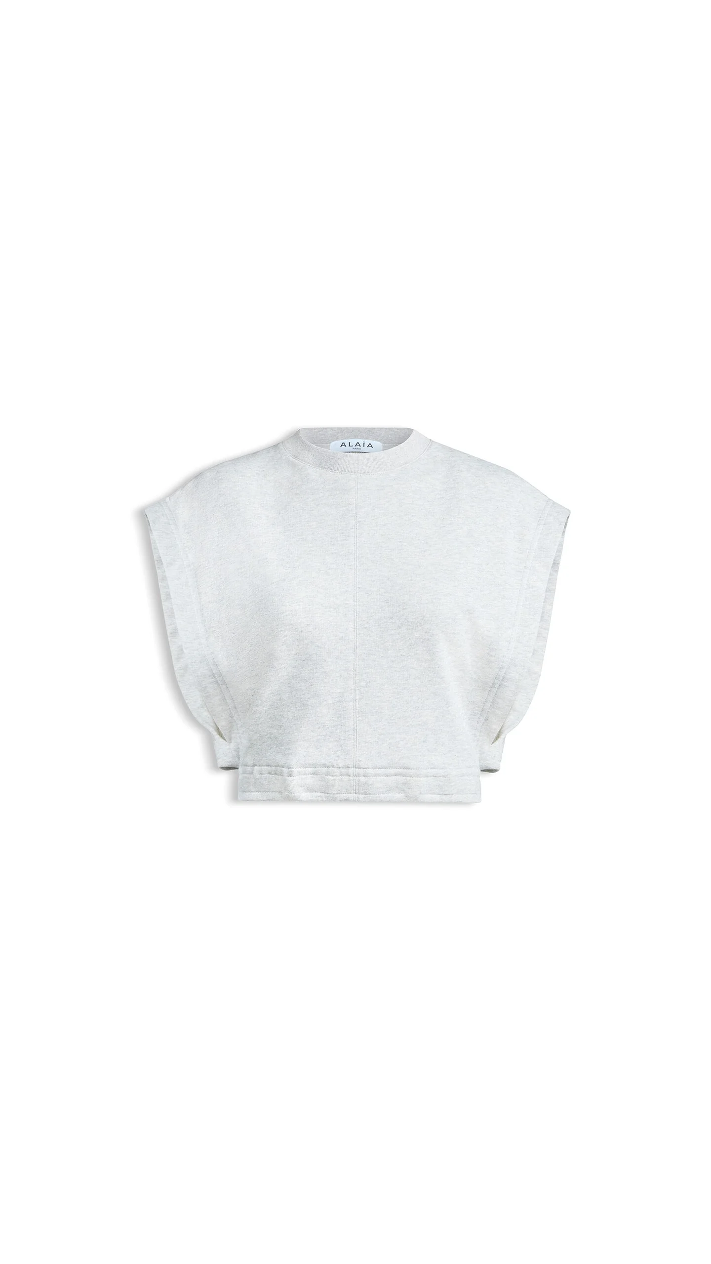 FLEECE JERSEY CROP TOP - 1