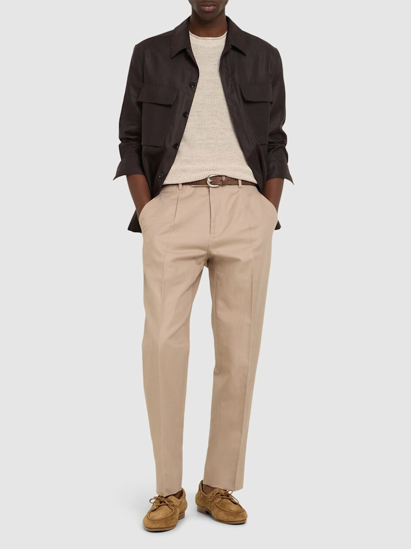 ZEGNA Cotton & linen pants outlook