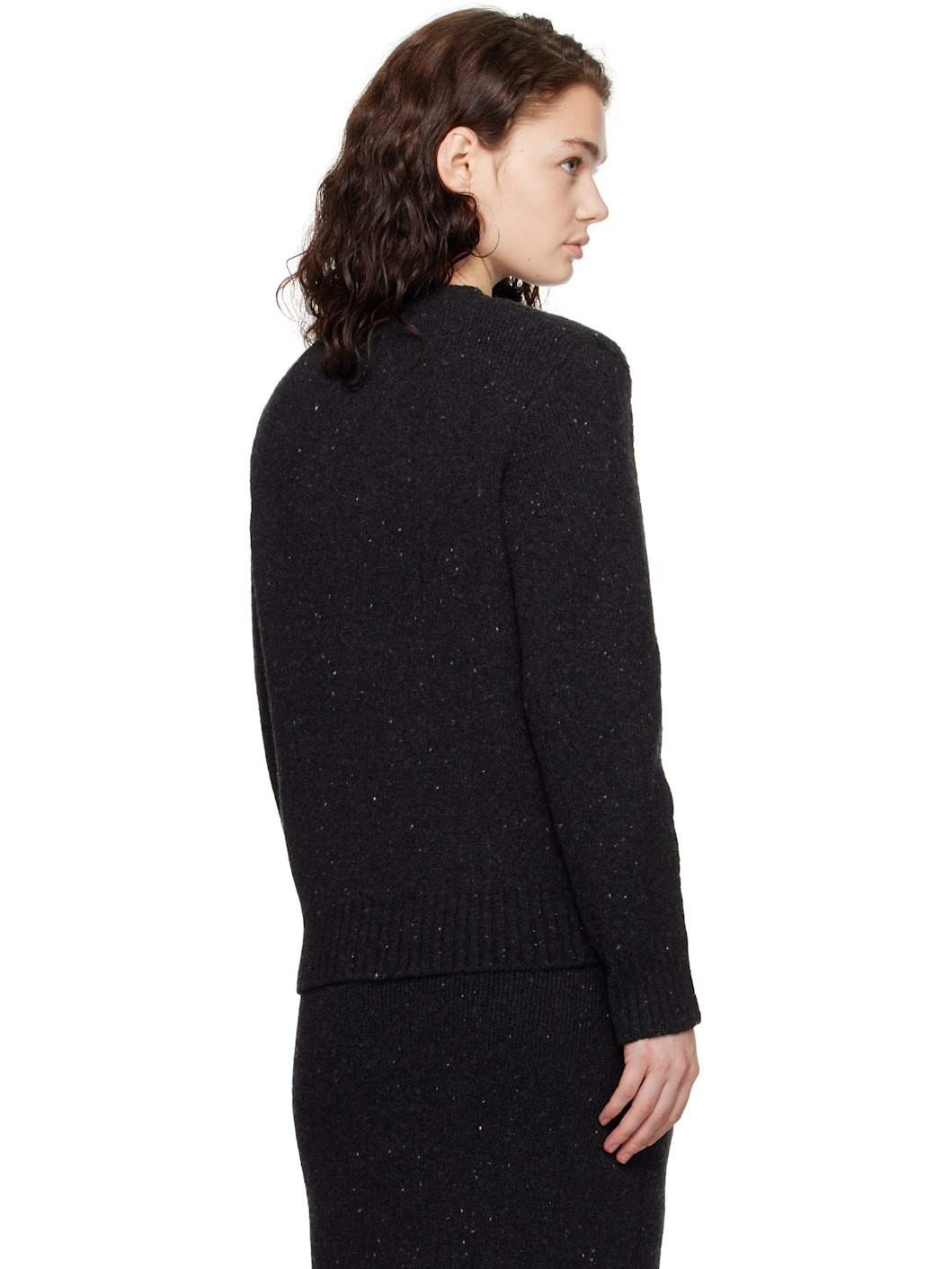 Gray Wool Tailored Sweater - 3