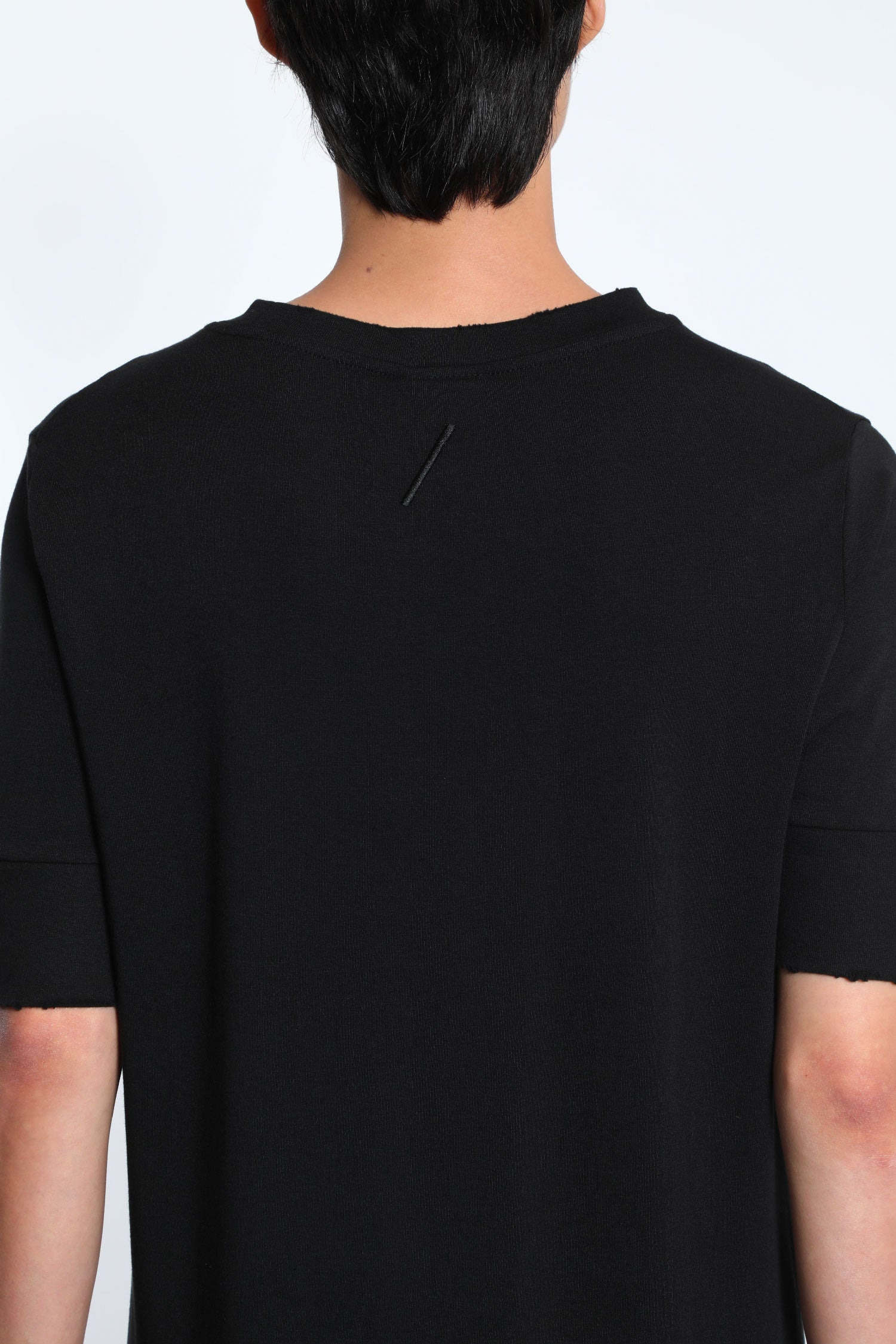 Distressed Stretch Cotton Modal T-shirt - 4