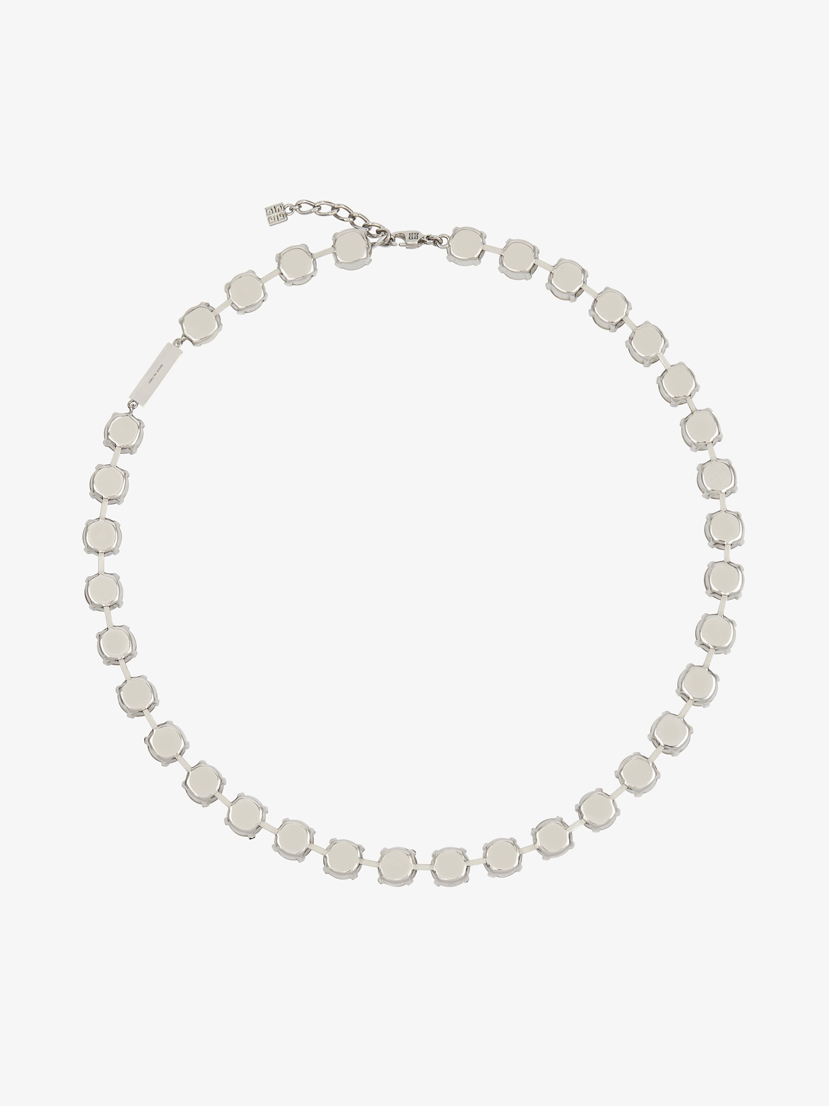 4G CRYSTAL SHORT NECKLACE IN METAL WITH CRYSTALS - 4
