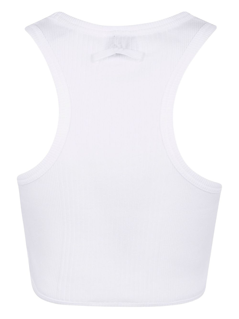 ribbed-knit garter tank top - 2